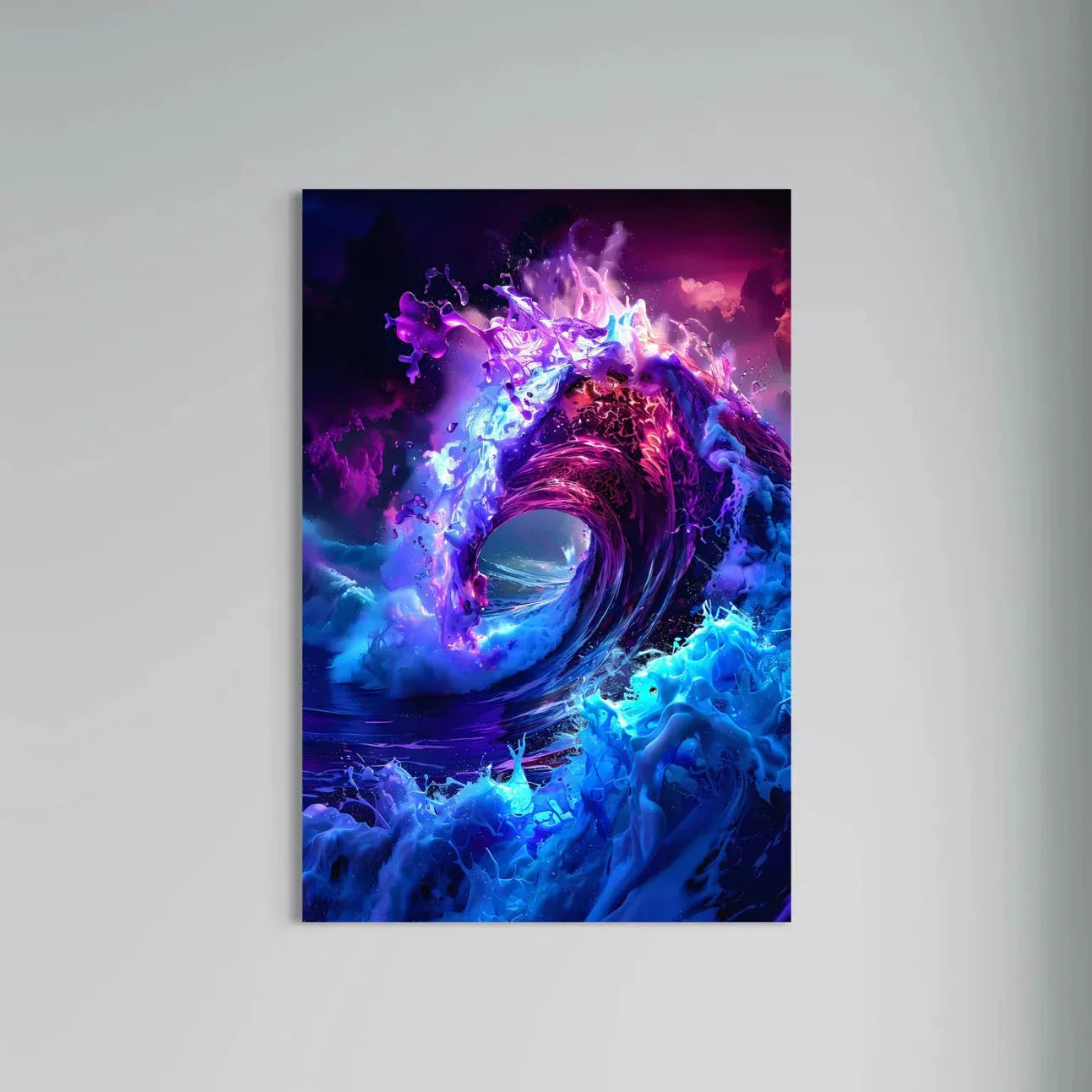 Jowart Print Material 30x45 cm / 12x18″ / Edition ALUMINIUM Vagues Psychédéliques