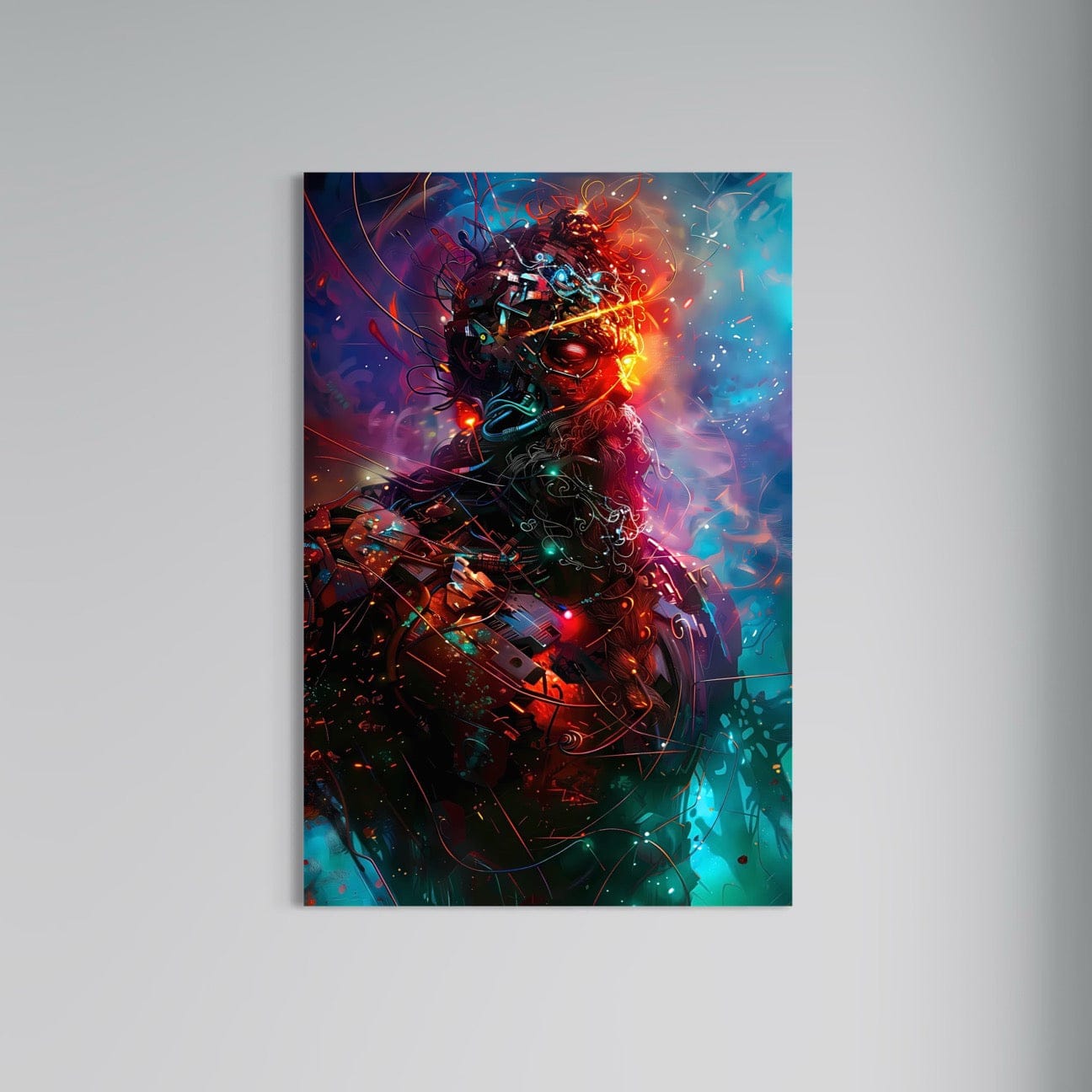 Jowart Print Material 50x70 cm / 20x28″ / Edition ALUMINIUM L’Éveil Cybernétique