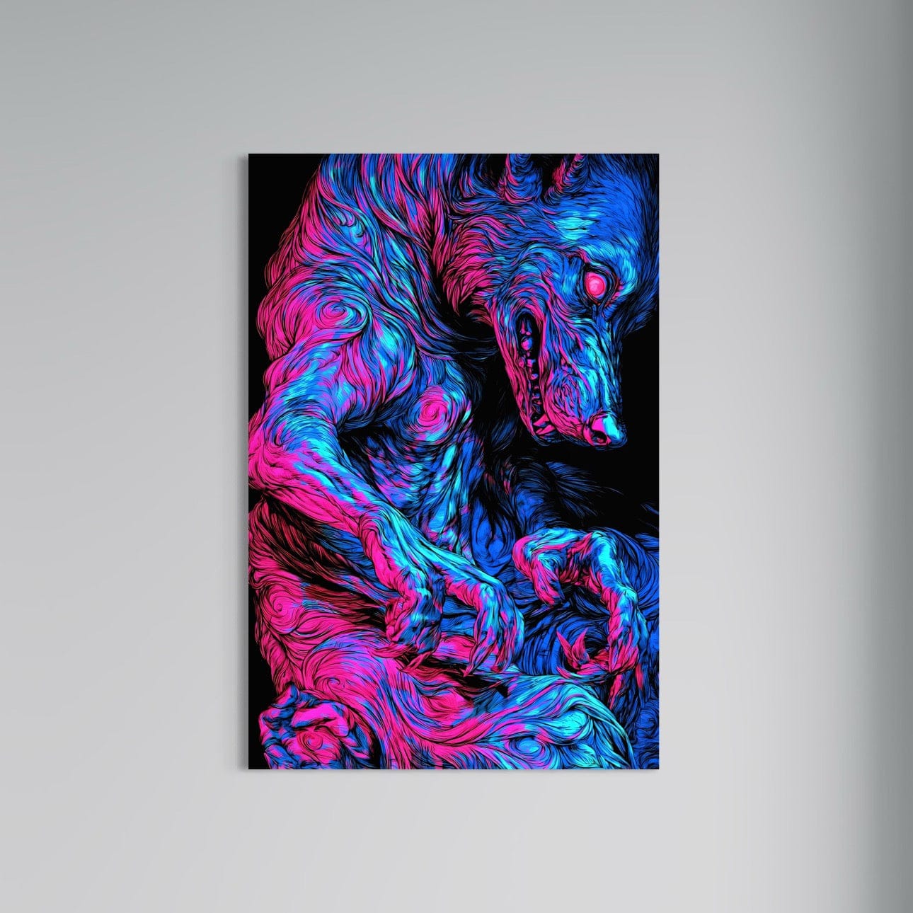 Jowart Print Material 50x70 cm / 20x28″ / Edition ALUMINIUM L’Instinct du Loup