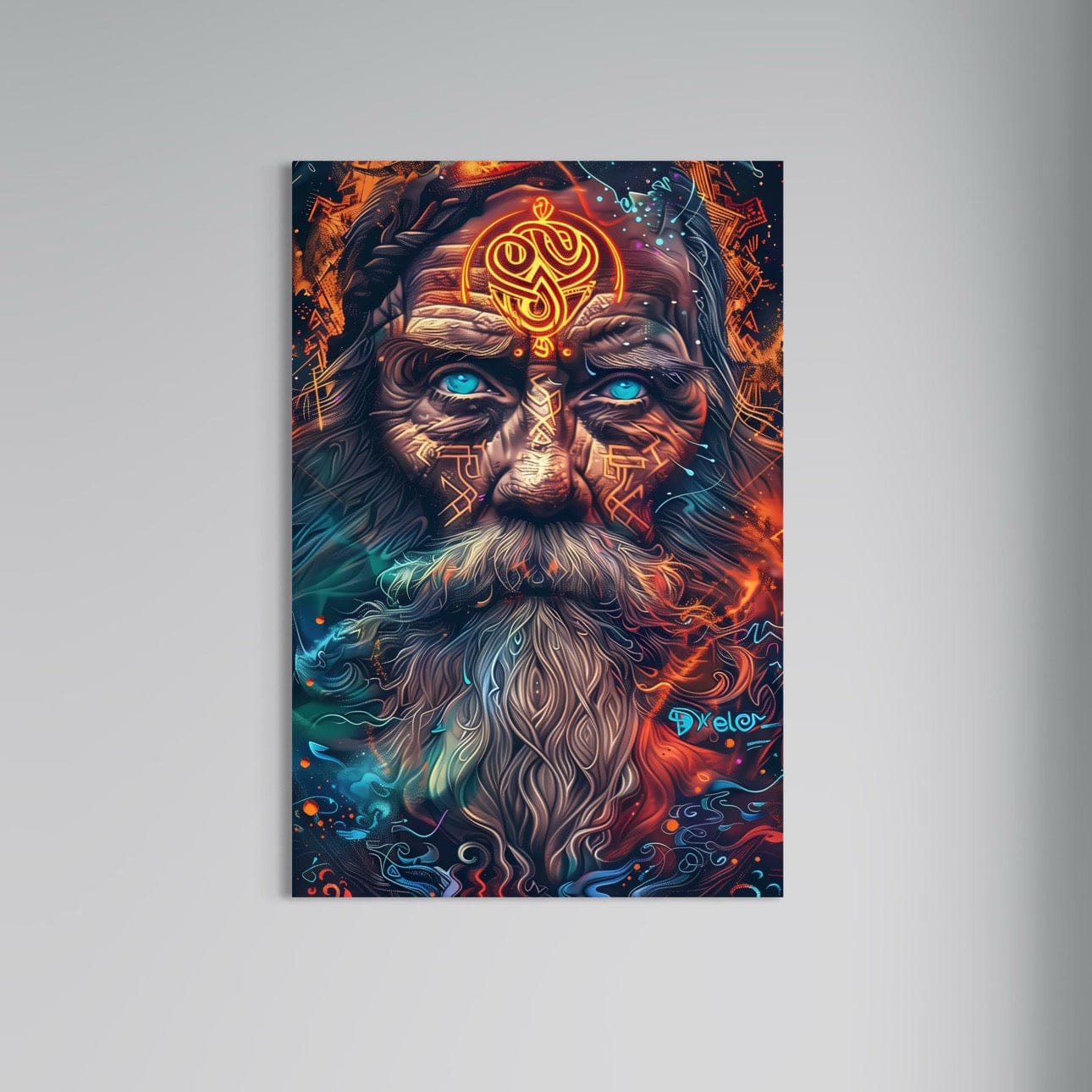 Jowart Print Material 50x70 cm / 20x28″ / Edition ALUMINIUM Le Regard d’Odin