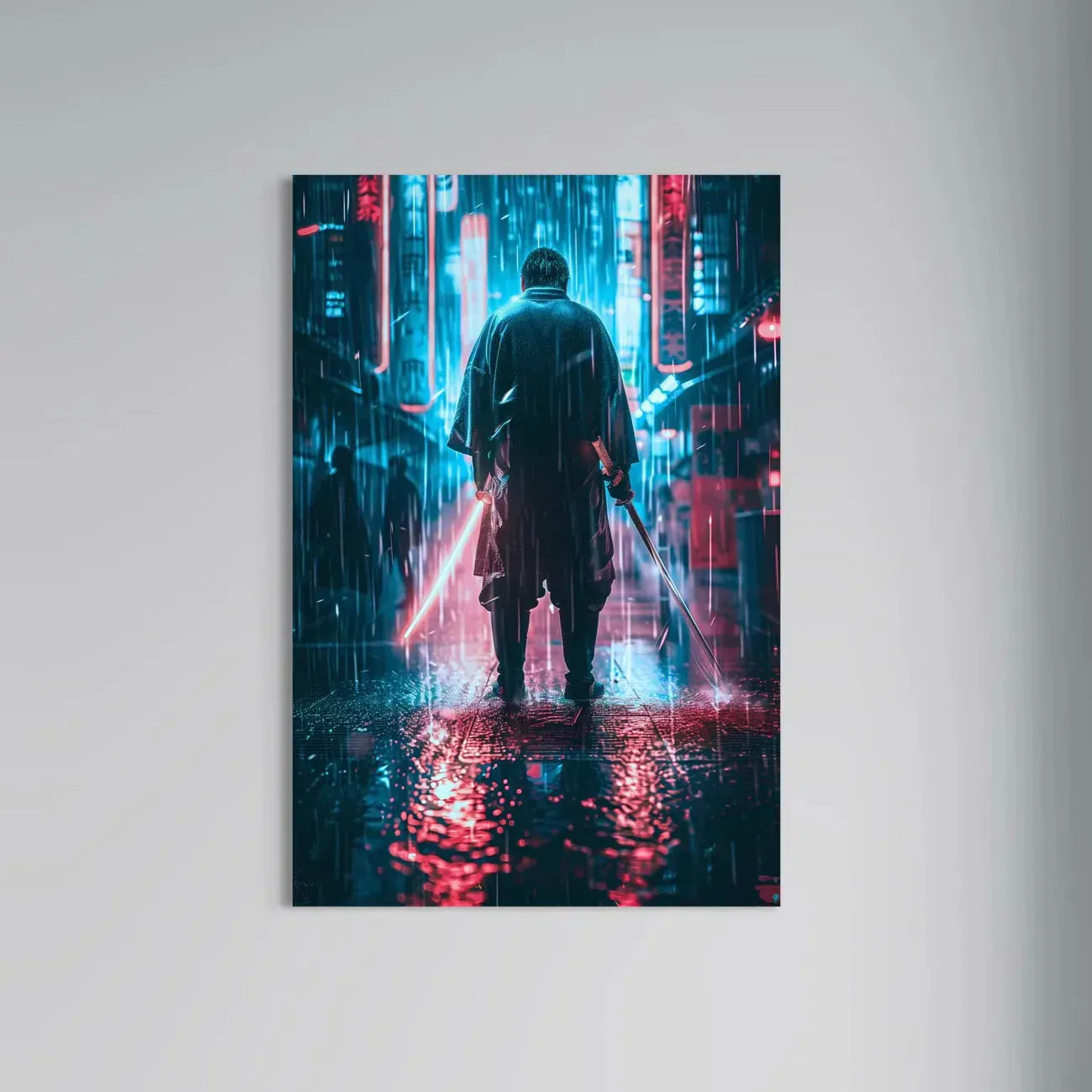 Jowart Print Material 50x70 cm / 20x28″ / Edition ALUMINIUM Samouraï Nocturne