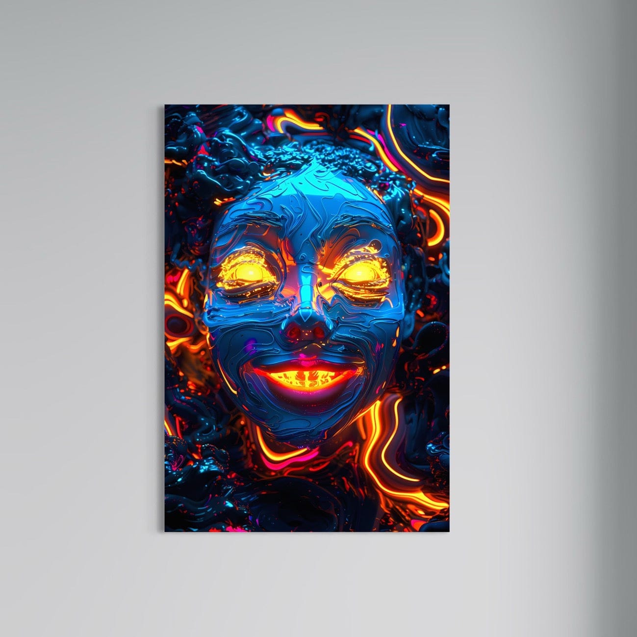 Jowart Print Material 50x70 cm / 20x28″ / Edition ALUMINIUM Visage Synthétique