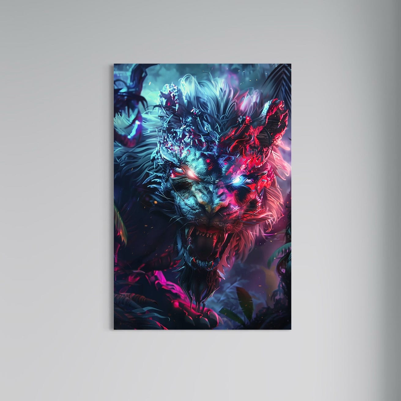 Jowart Print Material 70x100 cm / 28x40″ / Edition ALUMINIUM Gardien de la Jungle