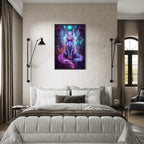 Jowart Print Material Fauve Céleste