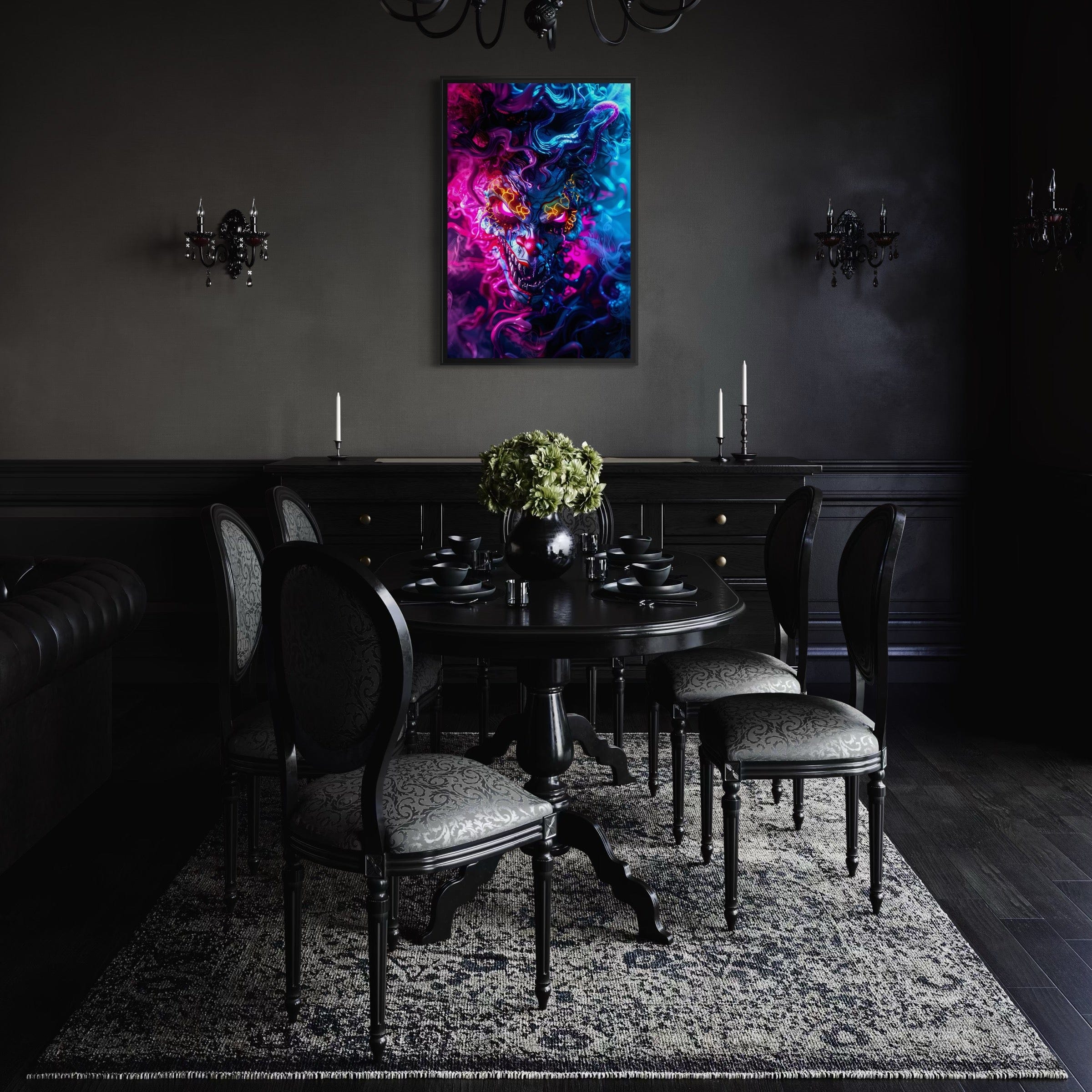 Jowart Print Material Masque Psychédélique