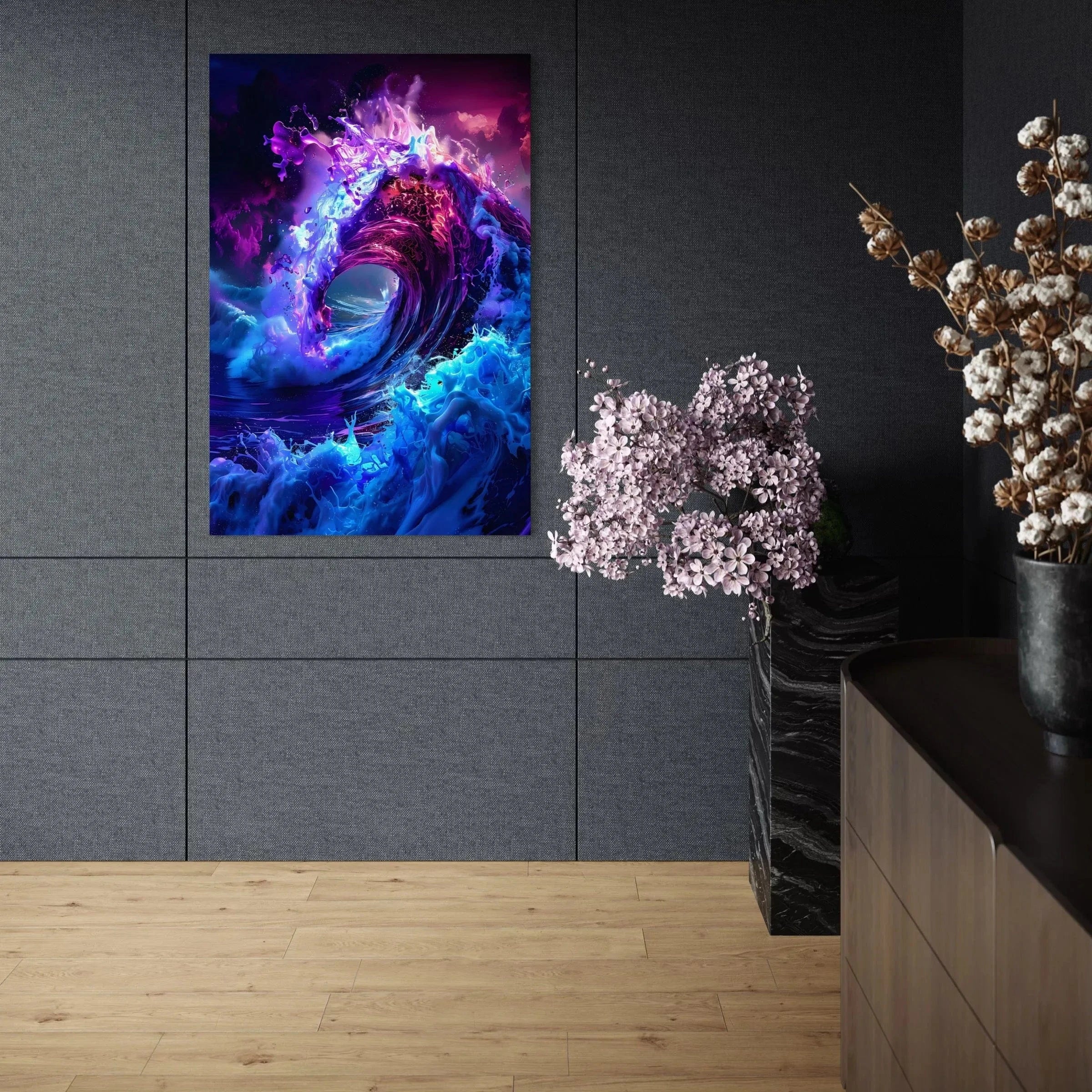 Jowart Print Material Vagues Psychédéliques