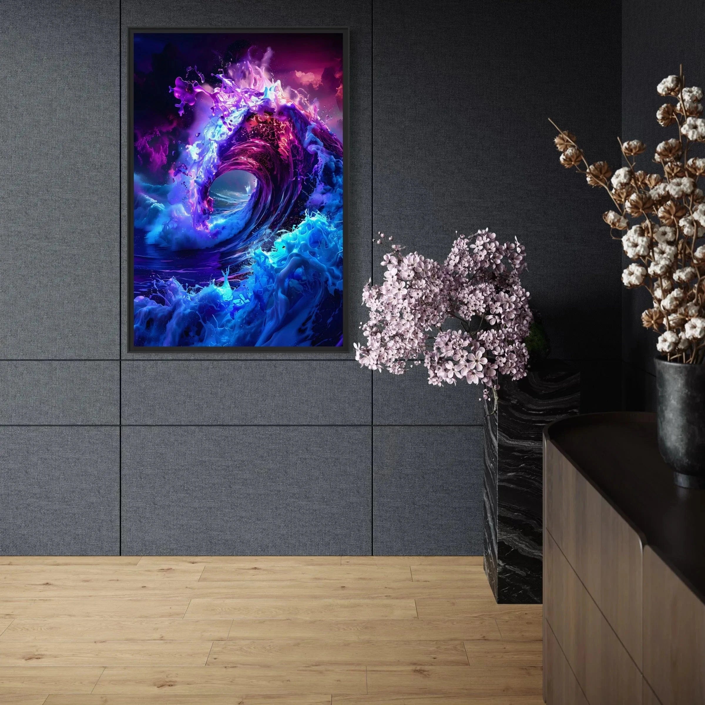 Jowart Print Material Vagues Psychédéliques