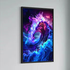 Jowart Print Material Vagues Psychédéliques